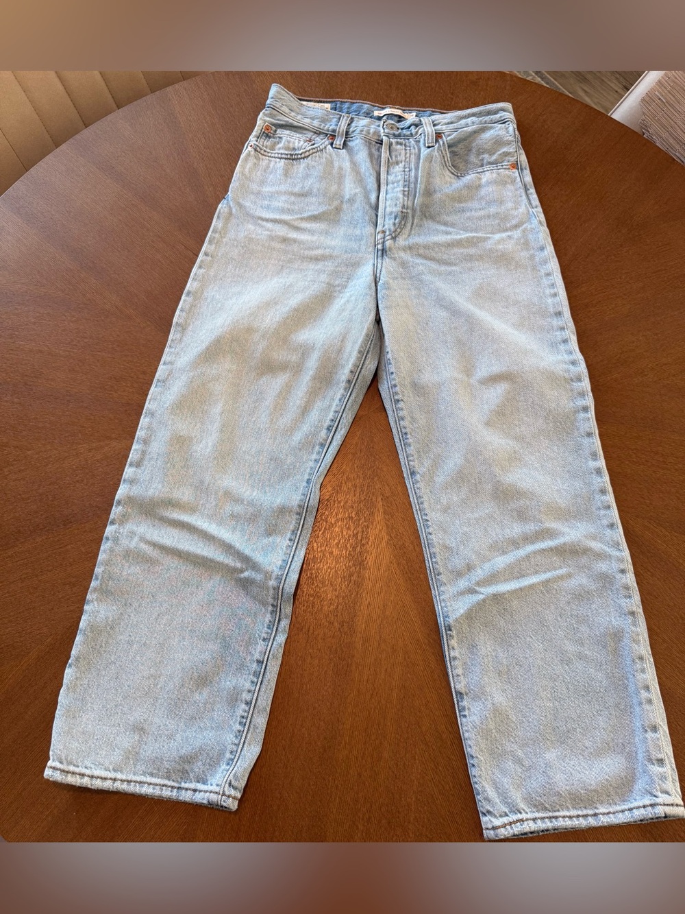 Levi's Ribcage Straight Ankle Light Blue Women's Jeans size 28